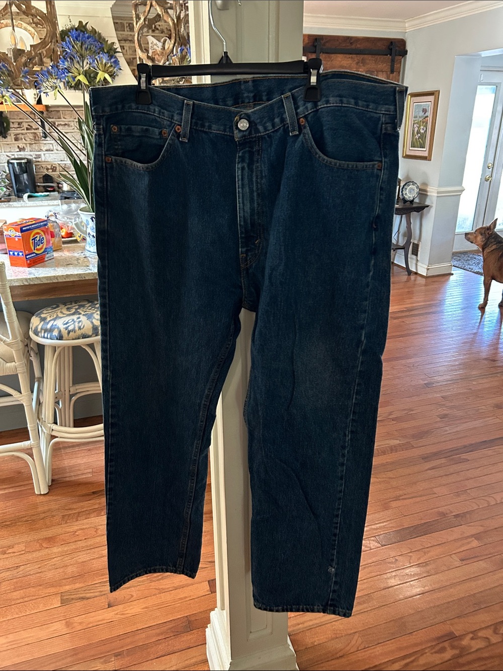 Levi's Men's Dark Indigo Straight Jeans